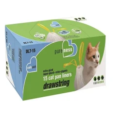 Van Ness Plastics Drawstring Cat Pan Liner Assorted Extra-Giant 15 Count