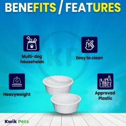 Van Ness Plastics Heavyweight Crock Dish Assorted 106-oz Jumbo 2 Pack