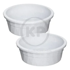 Van Ness Plastics Heavyweight Crock Dish Assorted 106-oz Jumbo 2 Pack