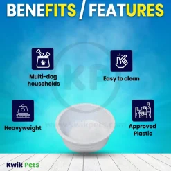 Van Ness Plastics Heavyweight Crock Dish Assorted 52-oz Large
