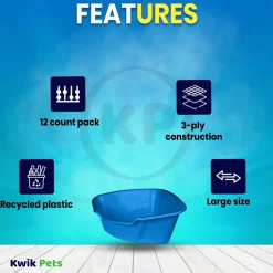 Van Ness Plastics High-Sides Cat Litter Pan Assorted Large