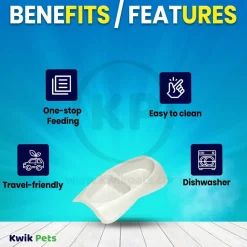 Van Ness Plastics Lightweight Double Dish for Cats Assorted Small