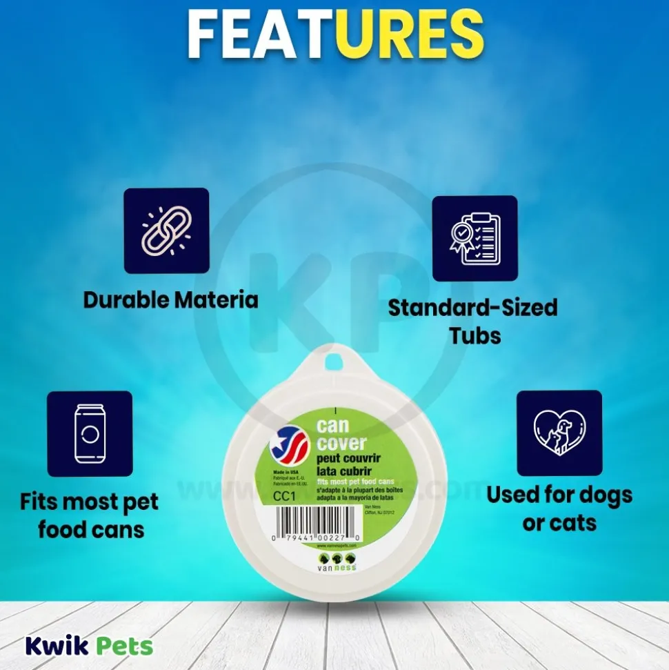 Van Ness Plastics Pet Food Can Cover Assorted