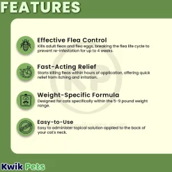 Vetality Advotect II Cat Flea Treatment Cats 5-9 lb 6 Doses