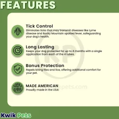Vetality Avantect II Flea & Tick for Extra Large Dogs over 55 lbs 4 Count 0.648-oz