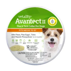 Vetality Avantect II Flea & Tick Collar for Dogs 2 Count 15-in