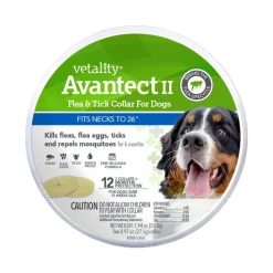 Vetality Avantect II Flea & Tick Collar for Dogs 2 Count 26-in
