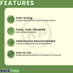 Vetality Canine Aspirin Chewable Tablets 300mg for Large to XL Dogs 120 Count
