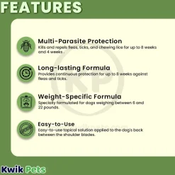 Vetality Firstect Plus Flea & Tick for Small Dogs 6-22 lbs 3 Count