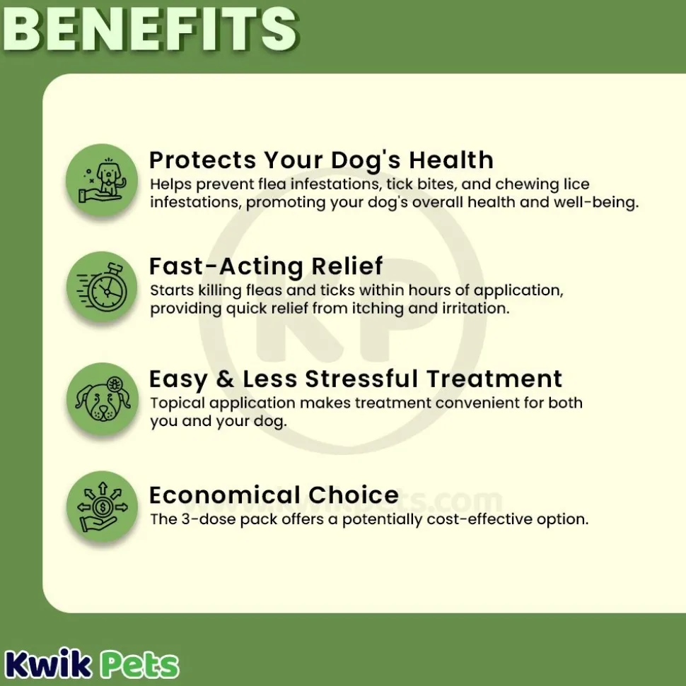 Vetality Firstect Plus Flea & Tick for Extra Large Dogs 89-132 lbs 3 Count