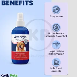 Vetericyn Plus Antimicrobial Hot Spot Spray 8-oz