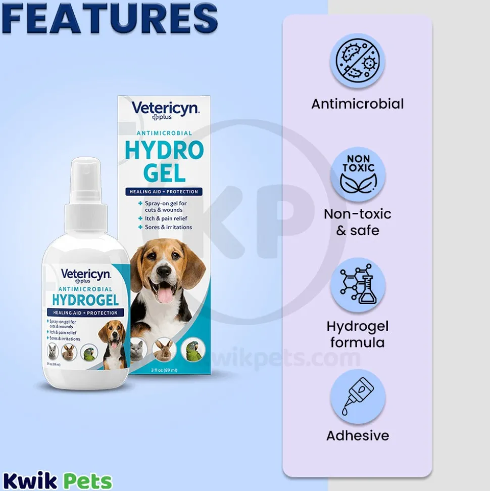 Vetericyn Plus Antimicrobial Wound & Skin Care Hydrogel 3-oz