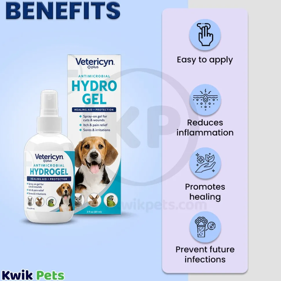 Vetericyn Plus Antimicrobial Wound & Skin Care Hydrogel 3-oz