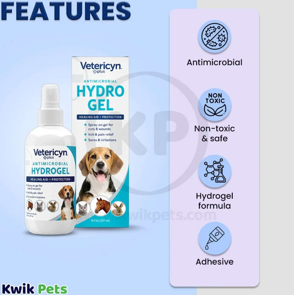 Vetericyn Plus Antimicrobial Wound & Skin Care Hydrogel 8-oz