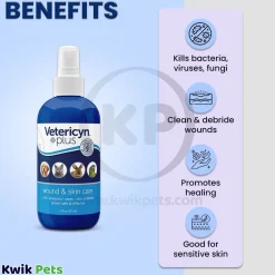 Vetericyn Plus Antimicrobial Wound & Skin Care 8-oz