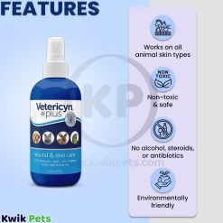 Vetericyn Plus Antimicrobial Wound & Skin Care 8-oz