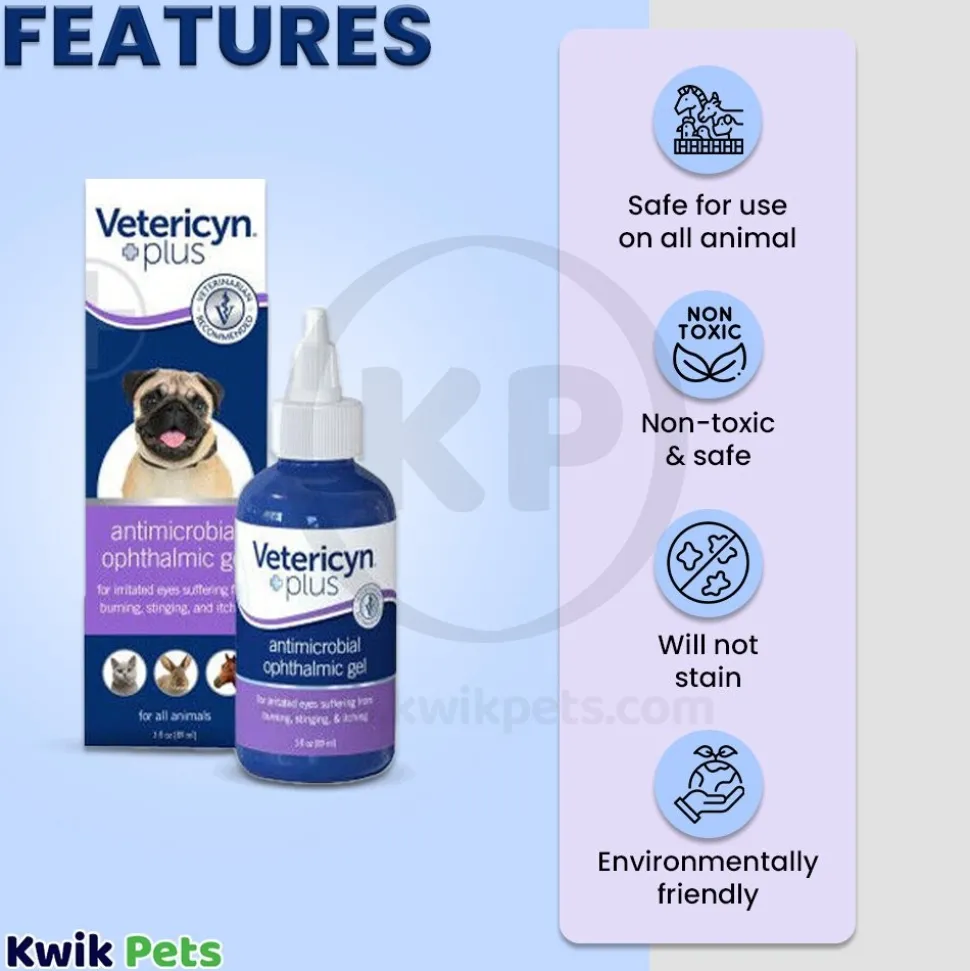 Vetericyn Plus Antimicrobial Ophthalmic Gel 3-oz