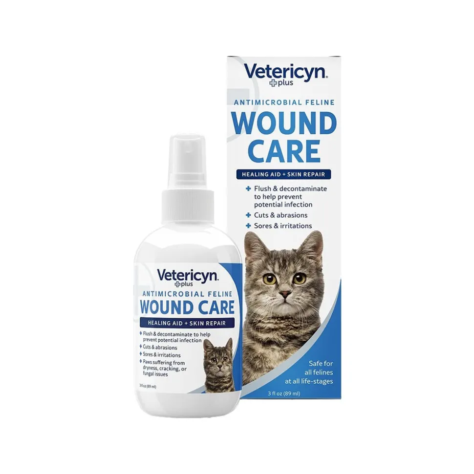 Vetericyn Plus Antimicrobial Feline Wound & Skin Care Spray 3-oz