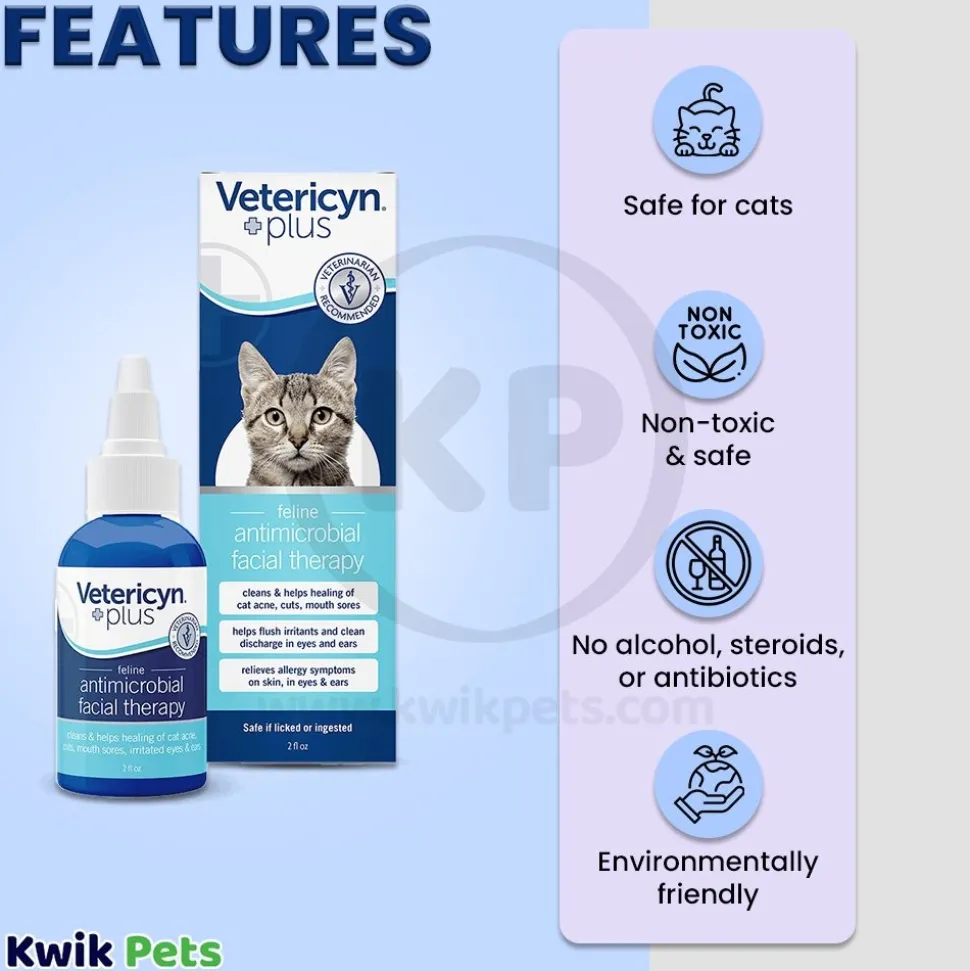 Vetericyn Plus Antimicrobial Feline Facial Therapy 2-oz