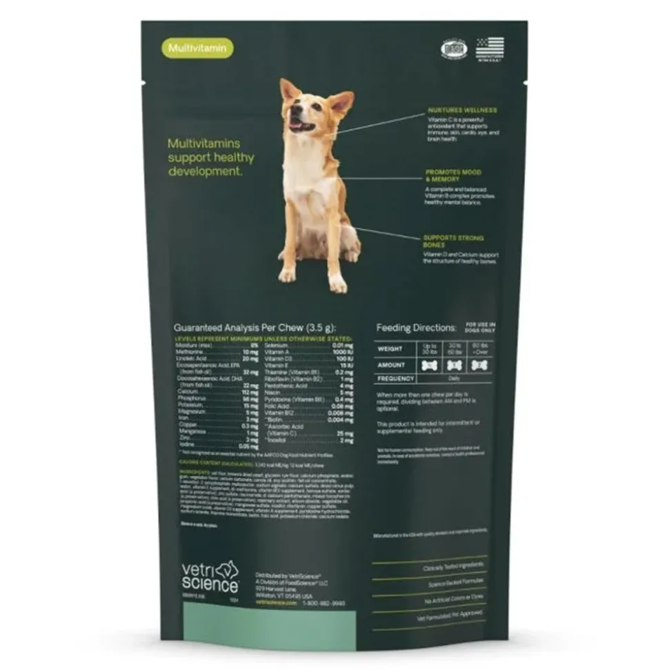 VetriScience Canine Plus Multivitamin Dog Chews 30 Count