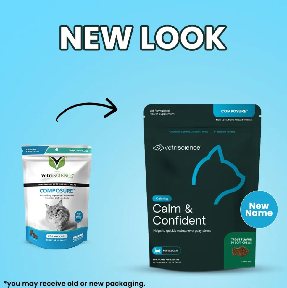 VetriScience Composure Cat Calming Chews Trout Flavor 30 Count