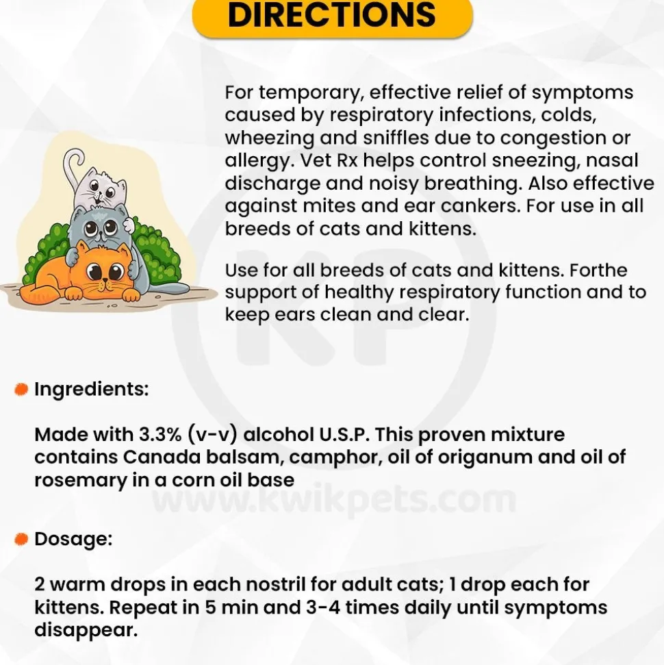 VetRx Cat & Kitten Remedy Respiratory Support 2-oz