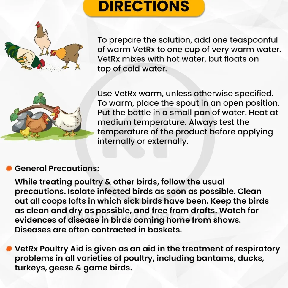 VetRx Poultry Aid Respiratory Support Solution 2-oz