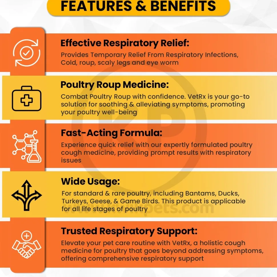 VetRx Poultry Aid Respiratory Support Solution 2-oz