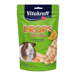 Vitakraft Drops With Orange Treats for Guinea Pigs 5.3-oz
