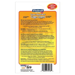 Vitakraft Super-Absorbent Cage Liners for Birds White 7 Count 20 in X 18 in