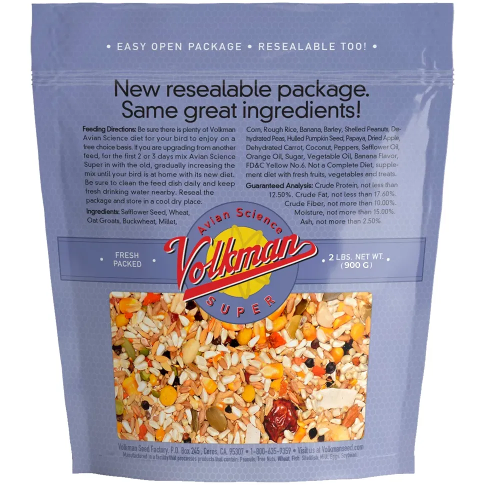 Volkman Seed Company Avian Science Super Hookbill Bird Treat 2-lb