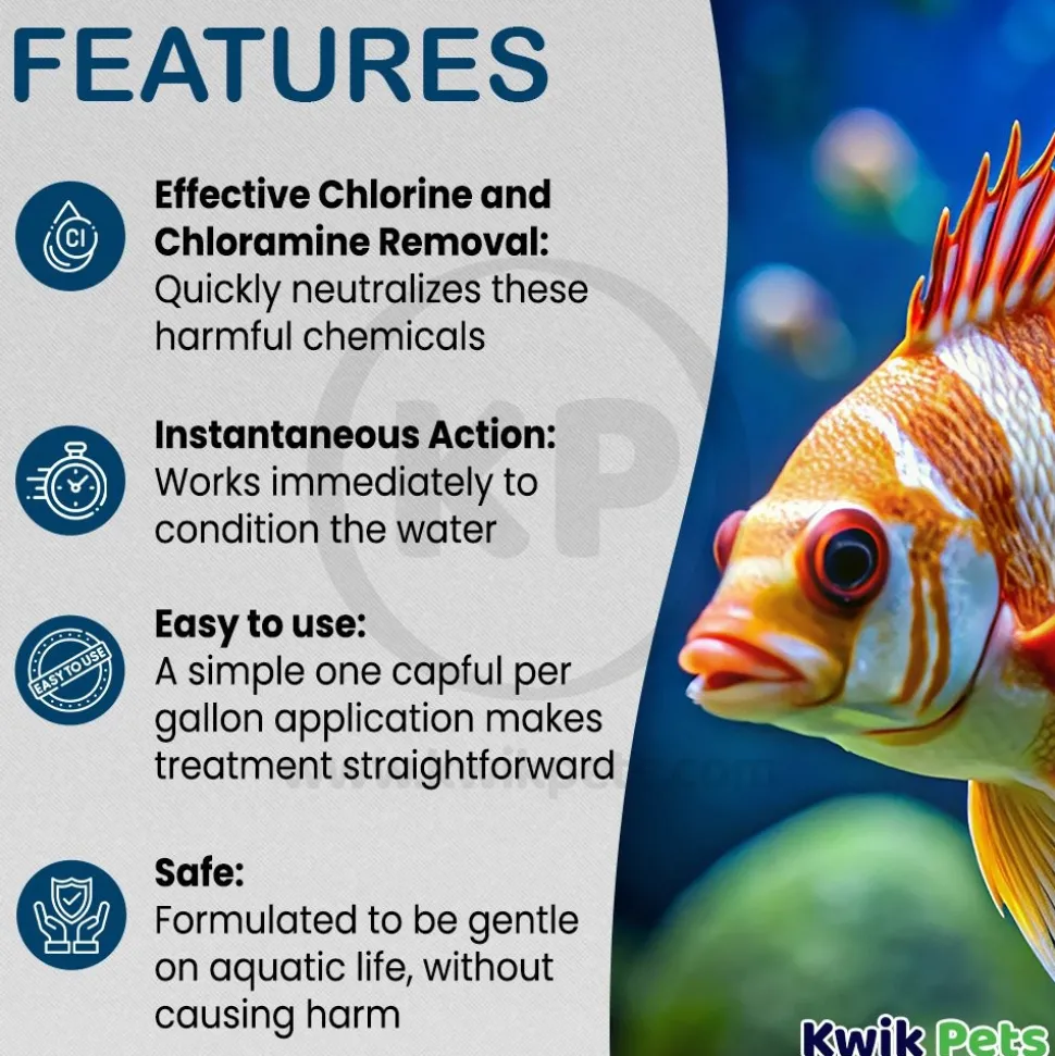 Weco Products Instant DeChlor Water Conditioner for Aquarium 32-oz