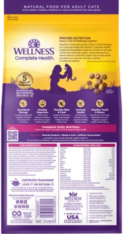 Wellness Complete Health Grain-Free Indoor Adult Dry Cat Food Salmon & Herring Meal Recipe 5.5-lb