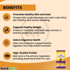 Wellness Complete Health Grain-Free Indoor Adult Dry Cat Food Deboned Chicken & Chicken Meal Recipe 5.5-lb