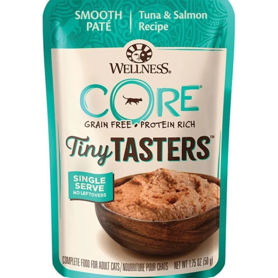 Wellness CORE Tiny Tasters Grain-Free Pate Wet Cat Food Tuna & Salmon 1.75-oz