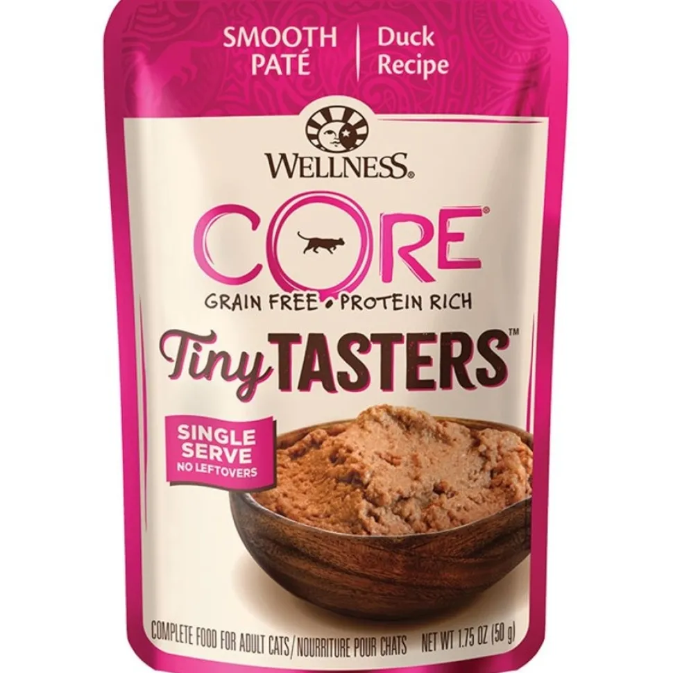 Wellness CORE Tiny Tasters Grain-Free Pate Wet Cat Food Duck 1.75-oz