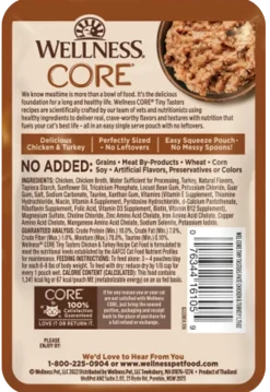 Wellness CORE Tiny Tasters Grain-Free Pate Wet Cat Food Chicken & Turkey 1.75-oz