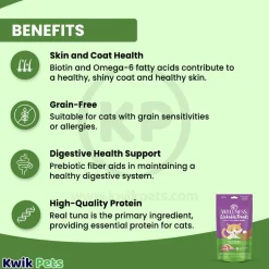Wellness Puree Natural Grain-Free Lickable Cat Treats Duck 6 Count 2.53-oz