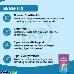 Wellness Puree Natural Grain-Free Lickable Cat Treats Tuna 6 Count 2.53-oz