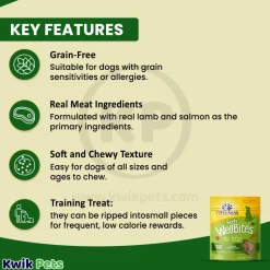 Wellness Soft WellBites Grain-Free Natural Dog Treats Lamb & Salmon 6-oz