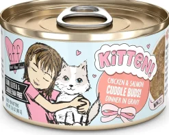 Weruva B.F.F. Kitten Chicken & Salmon Cuddle Buds! Dinner in Gravy Wet Cat Food 2.8-oz