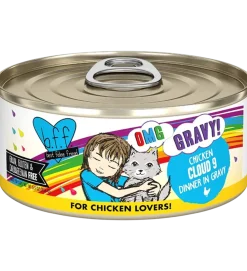 Weruva B.F.F. OMG Chicken Cloud 9 Dinner in Gravy Wet Cat Food 5.5-oz