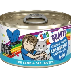 Weruva B.F.F. OMG Chicken & Pumpkin Love Munchkin! Dinner in Gravy Wet Cat Food 2.8-oz