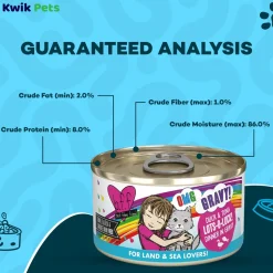 Weruva B.F.F. OMG Duck & Tuna Lots-O-Luck! Dinner in Gravy Wet Cat Food 2.8-oz