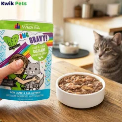 Weruva B.F.F. OMG Lamb & Tuna Shazaam! Dinner in Gravy Wet Cat Food Pouches 2.8-oz