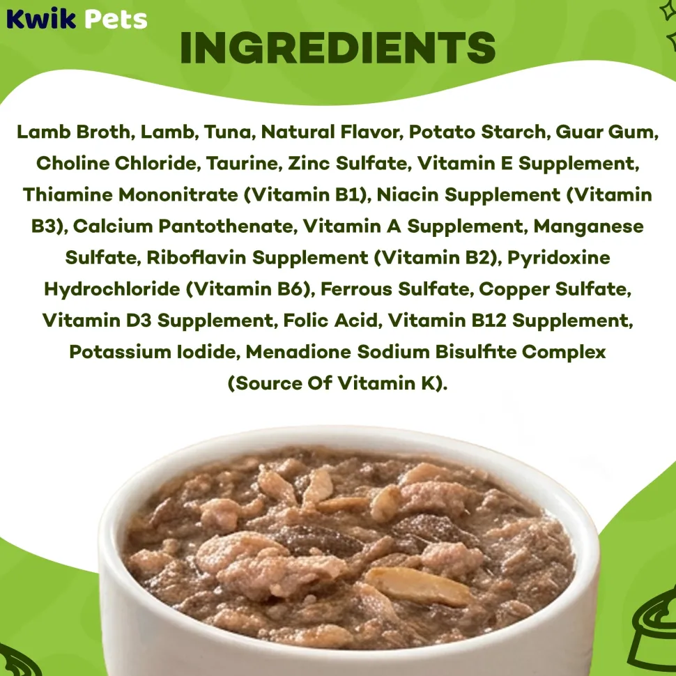 Weruva B.F.F. OMG Lamb & Tuna Shazaam! Dinner in Gravy Wet Cat Food Pouches 2.8-oz