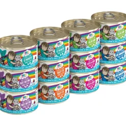 Weruva B.F.F. OMG Rainbow Road Variety Pack Wet Cat Food 12 Count 2.8-oz