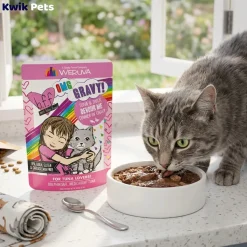 Weruva B.F.F. OMG Tuna & Duck Devour Me Dinner in Gravy Wet Cat Food Pouches 3-oz