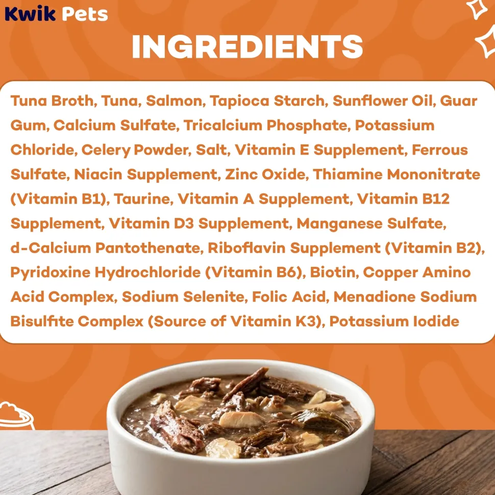 Weruva B.F.F. OMG Tuna & Salmon Sweet Cheeks Dinner in Gravy Wet Cat Food Pouches 3-oz
