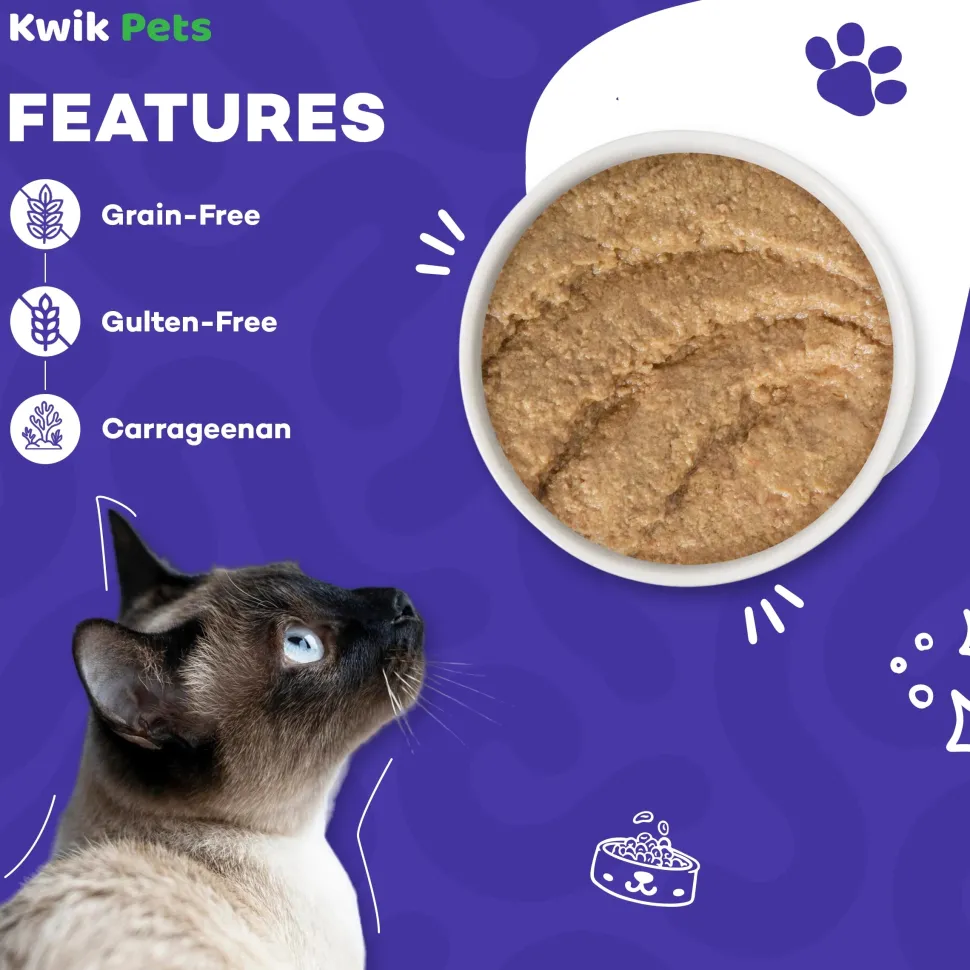 Weruva B.F.F. PLAY Paté Chicken & Beef Best Buds Dinner in a Hydrating Purée Wet Cat Food 2.8-oz